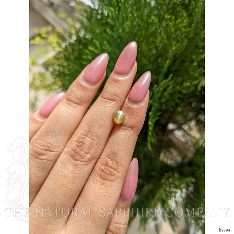 1.53 Ct. Cabochon Chrysoberyl from Ceylon (Sri Lanka)