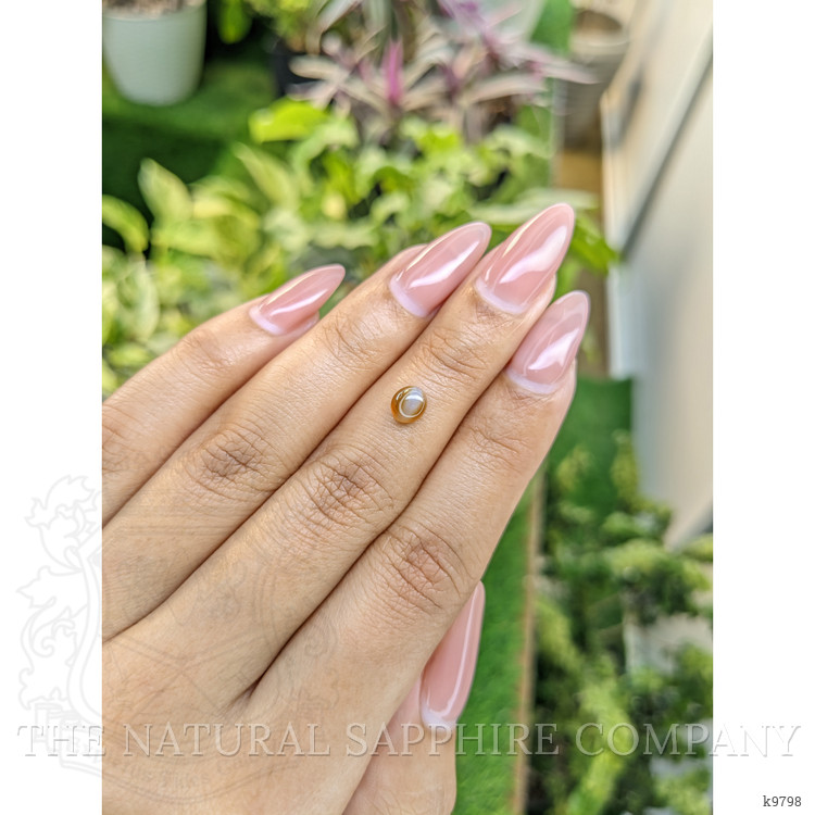 0.87 Ct. Cabochon Chrysoberyl from Ceylon (Sri Lanka)