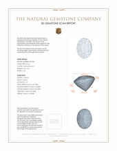 0.90 Ct. Orangish Brown Zircon from Ceylon (Sri Lanka) 3 D Scan Report