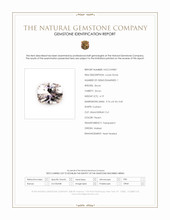 4.19 Ct. Peach Zircon from Malawi Scan Report