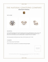 4.06 Ct. Zircon from Malawi Appraisal