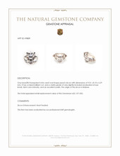 4.06 Ct. Peach Zircon from Malawi Appraisal