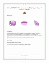 4.69 Ct. Purplish Pink Spinel from Tanzania Appraisal