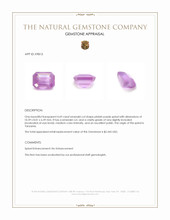 4.69 Ct. Pinkish Purple Spinel from Tanzania Appraisal