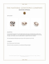 5.10 Ct. Peach Zircon from Malawi Appraisal