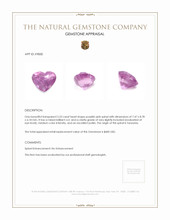 2.53 Ct. Spinel from Tanzania Appraisal