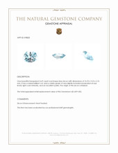 4.69 Ct. Blue Zircon from Malawi Appraisal