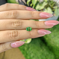 1.29 Ct. Tsavorite Garnet from Tanzania Life Style