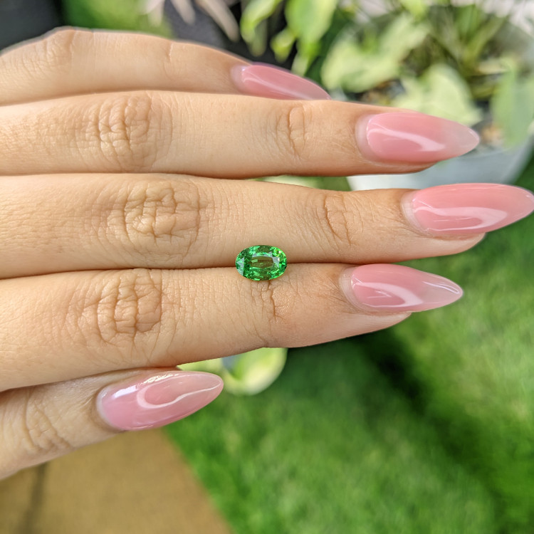 1.29 Ct. Tsavorite Garnet from Tanzania