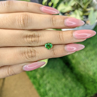 1.24 Ct. Tsavorite Garnet from Tanzania Life Style