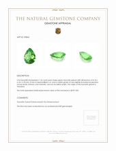 1.26 Ct. Tsavorite Garnet from Tanzania Appraisal