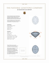 3.50 Ct. Zircon from Malawi 3 D Scan Report