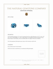 1.02 Ct. Zircon from Malawi Appraisal
