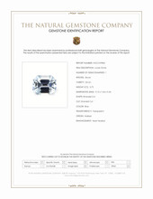 3.75 Ct. Blue Zircon from Malawi Scan Report