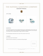 3.83 Ct. Zircon from Malawi Appraisal
