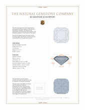 4.17 Ct. Zircon from Malawi 3 D Scan Report