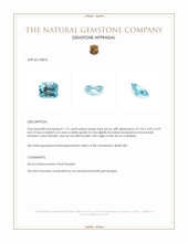 1.75 Ct. Blue Zircon from Malawi Appraisal
