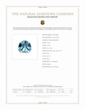 3.46 Ct. Blue Zircon from Malawi Scan Report