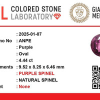 4.44 Ct. Spinel from Madagascar Scan Report