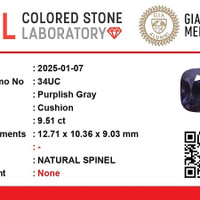 9.51 Ct. Spinel from Madagascar Scan Report