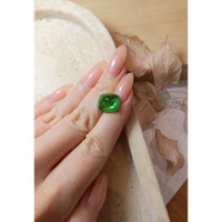 9.80 Ct. Cabochon Tsavorite Garnet from Tanzania Life Style