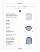 9.80 Ct. Cabochon Tsavorite Garnet from Tanzania 3 D Scan Report
