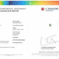 5.02 Ct. Cabochon Chrysoberyl from Ceylon (Sri Lanka) Scan Report