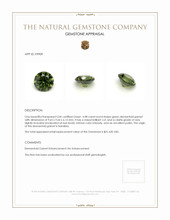 4.08 Ct. Demantoid Garnet from Namibia Appraisal