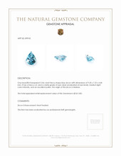 2.06 Ct. Zircon from Malawi Appraisal