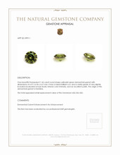 1.46 Ct. Demantoid Garnet from Namibia Appraisal