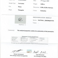 11.90 Ct. Jeremejevite from Madagascar Scan Report