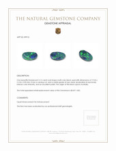 5.15 Ct. Black Opal from Australia Appraisal