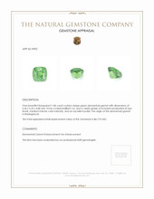 1.86 Ct. Demantoid Garnet from Madagascar Appraisal