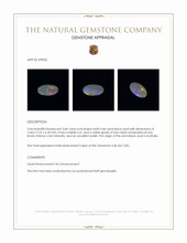 3.68 Ct. Multi Color Semi-Black Opal from Australia Appraisal