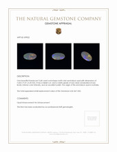 3.68 Ct. Semi-Black Opal from Australia Appraisal