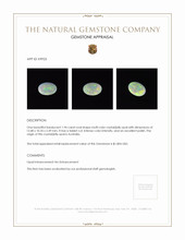1.94 Ct. Crystal/Jelly Opal from Australia Appraisal