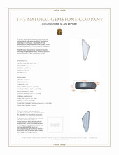 1.07 Ct. Cabochon Black Opal from Australia 3 D Scan Report
