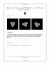 0.73 Ct. Multi Color White Opal (Light Opal) from Australia Appraisal
