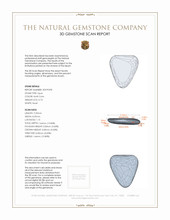 0.73 Ct. White Opal from Australia 3 D Scan Report