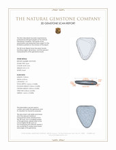0.73 Ct. White Opal from Australia 3 D Scan Report