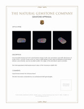 0.69 Ct. Semi-Black Opal from Australia Appraisal