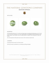 2.21 Ct. Cabochon Chrysoberyl from Ceylon (Sri Lanka) Appraisal