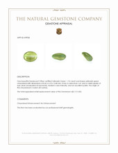 1.76 Ct. Cabochon Chrysoberyl from Ceylon (Sri Lanka) Appraisal