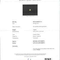 1.44 Ct. Cabochon Chrysoberyl from Ceylon (Sri Lanka) Scan Report