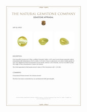 4.09 Ct. Cabochon Chrysoberyl from Ceylon (Sri Lanka) Appraisal