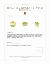 1.73 Ct. Cabochon Chrysoberyl from Ceylon (Sri Lanka) Appraisal