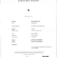1.73 Ct. Cabochon Chrysoberyl from Ceylon (Sri Lanka) Scan Report