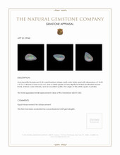 0.98 Ct. White Opal from Australia Appraisal