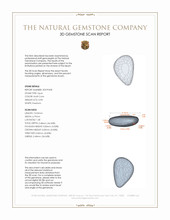 0.98 Ct. White Opal from Australia 3 D Scan Report