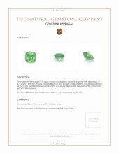 1.77 Ct. Demantoid Garnet from Madagascar Appraisal